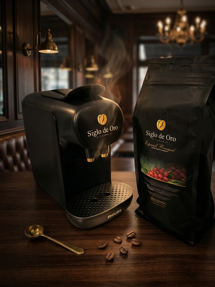 Siglo de Oro premium Nespresso compatible capsule coffee machine