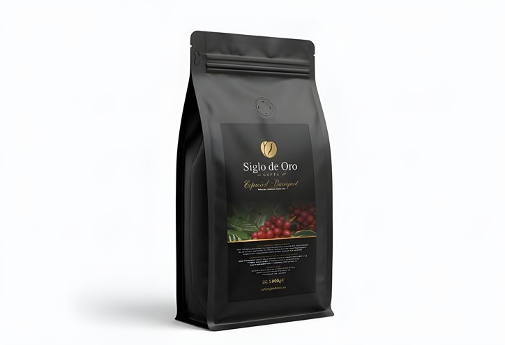 Siglo de Oro Special Bouquet whole bean coffee 1kg black bag
